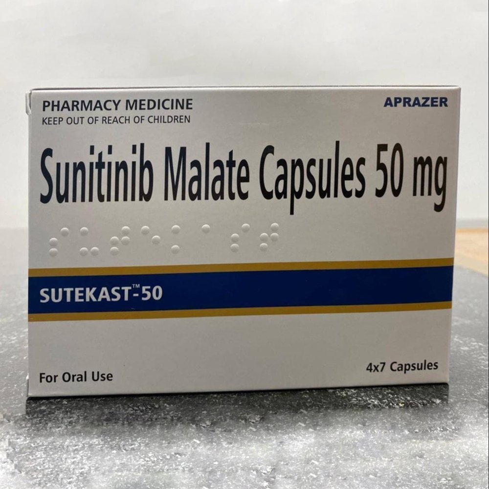 Sutekast 50mg Capsule (Sunitinib) | Global Oncology Exporter: USA, UK, Thailand, Australia,