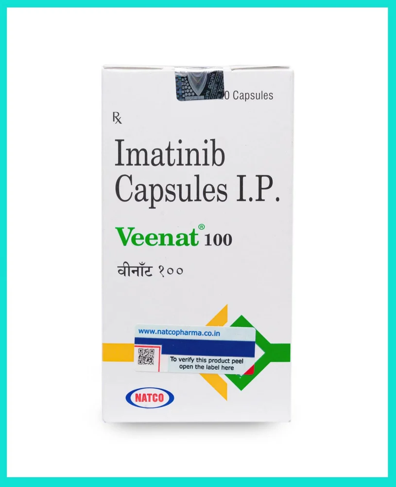 Veenat 100mg (Imatinib mesylate) Capsule Strip