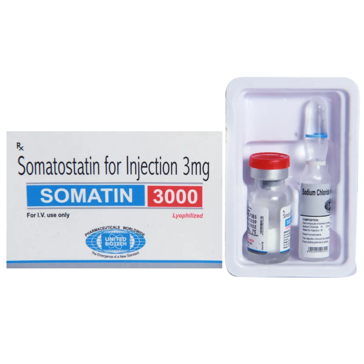 Somastin 3mg (Somatostatin) Injection