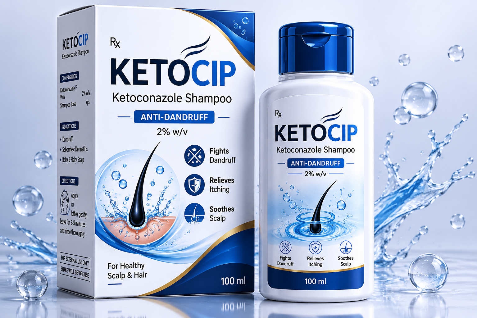KETOCIP Shampoo – Ketoconazole Medicated Shampoo Washington London, UK Canberra,