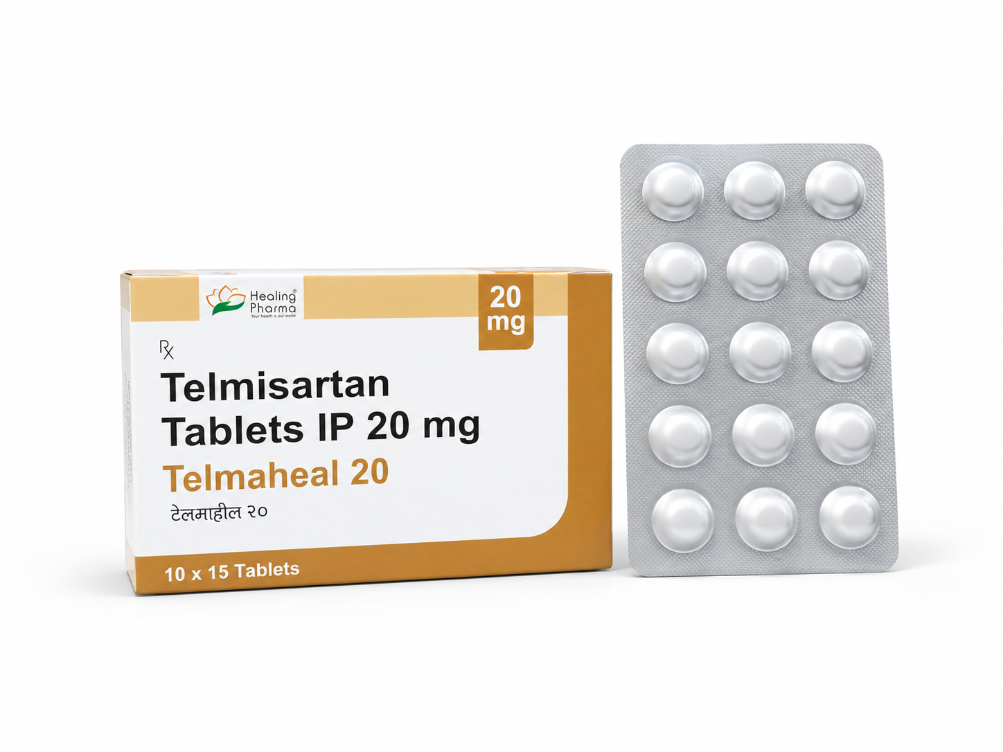 Reliable Telmaheal 20 mg Tablets – Premium Quality Cardiovascular Care | Exporting from India