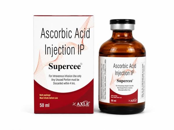 Supercee 50ml Injection Exporter India | Bulk Vitamin C Wholesale to Washington, London, Bangkok, Canberra, Singapore, & Kingston | Ernest Impex