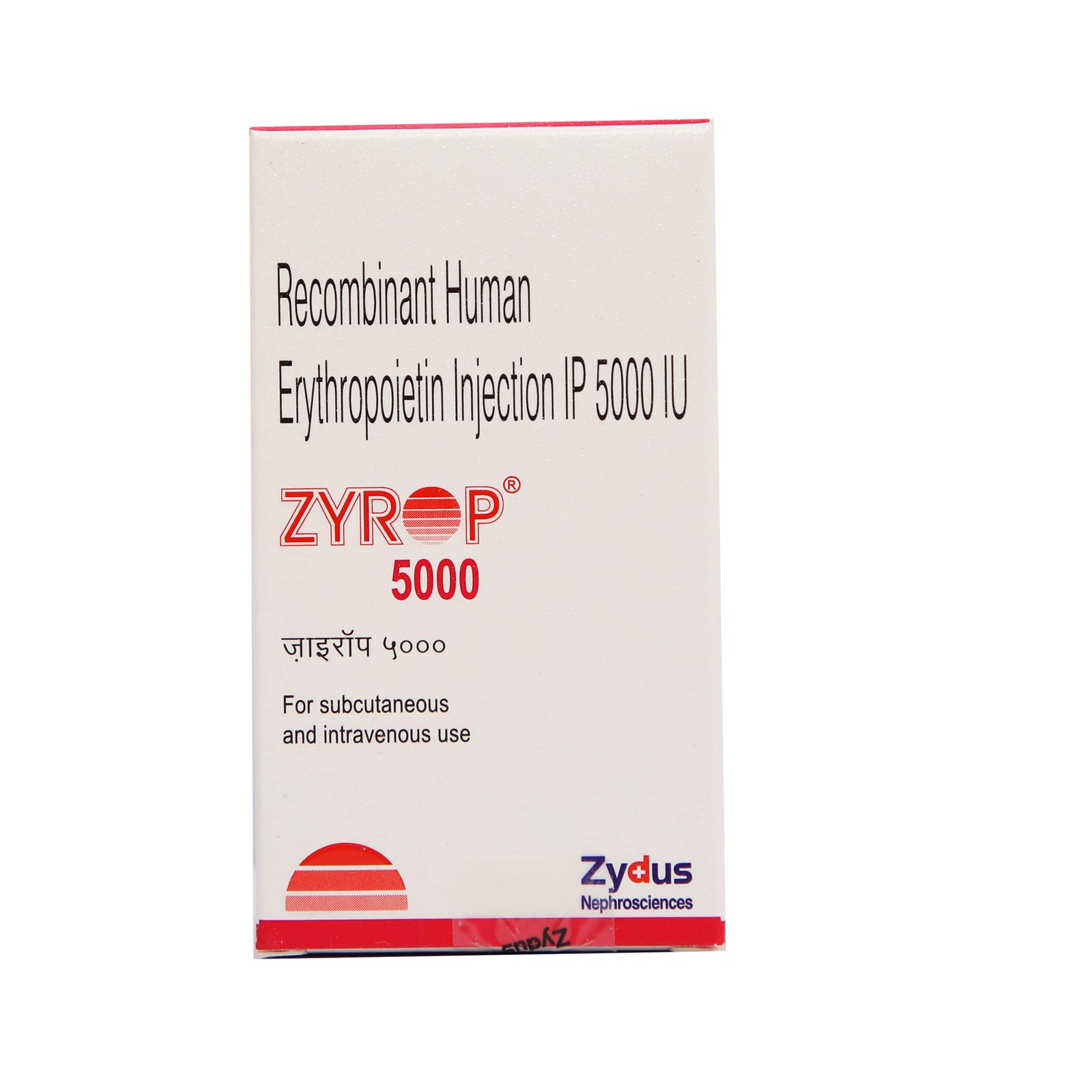 Zyrop 5000 IU (Recombinant Human Erythropoietin Alfa) Injection