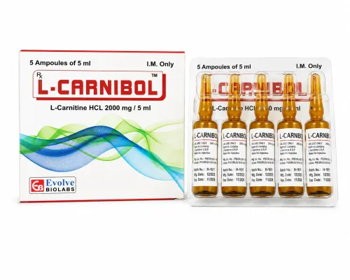 L-Carnibol 5ml Ampoules (L-Carnitine Injection): Verified Pharmaceutical Exporter from India | Bulk Supplier for USA, UK, Australia, Thailand, Singapore & Jamaica