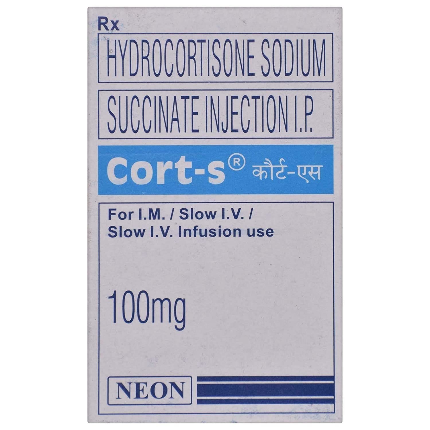 Cort-S 100mg (Hydrocortisone) Injection