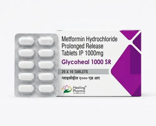 Glycoheal 1000 SR Tablet USA | Metformin Hydrochloride SR 1000 mg Exporter from India | Ernest Impex