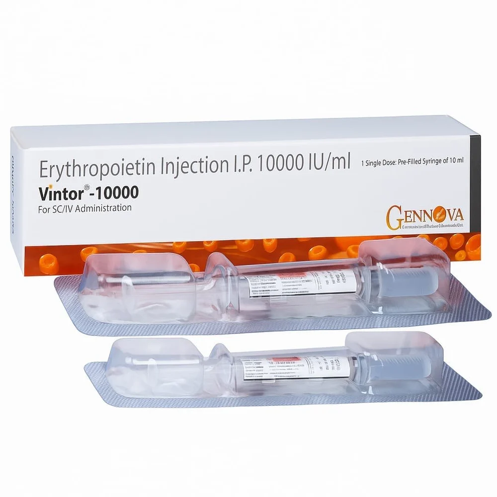 Vintor 10000IU (Recombinant Human Erythropoietin Alfa) Injection