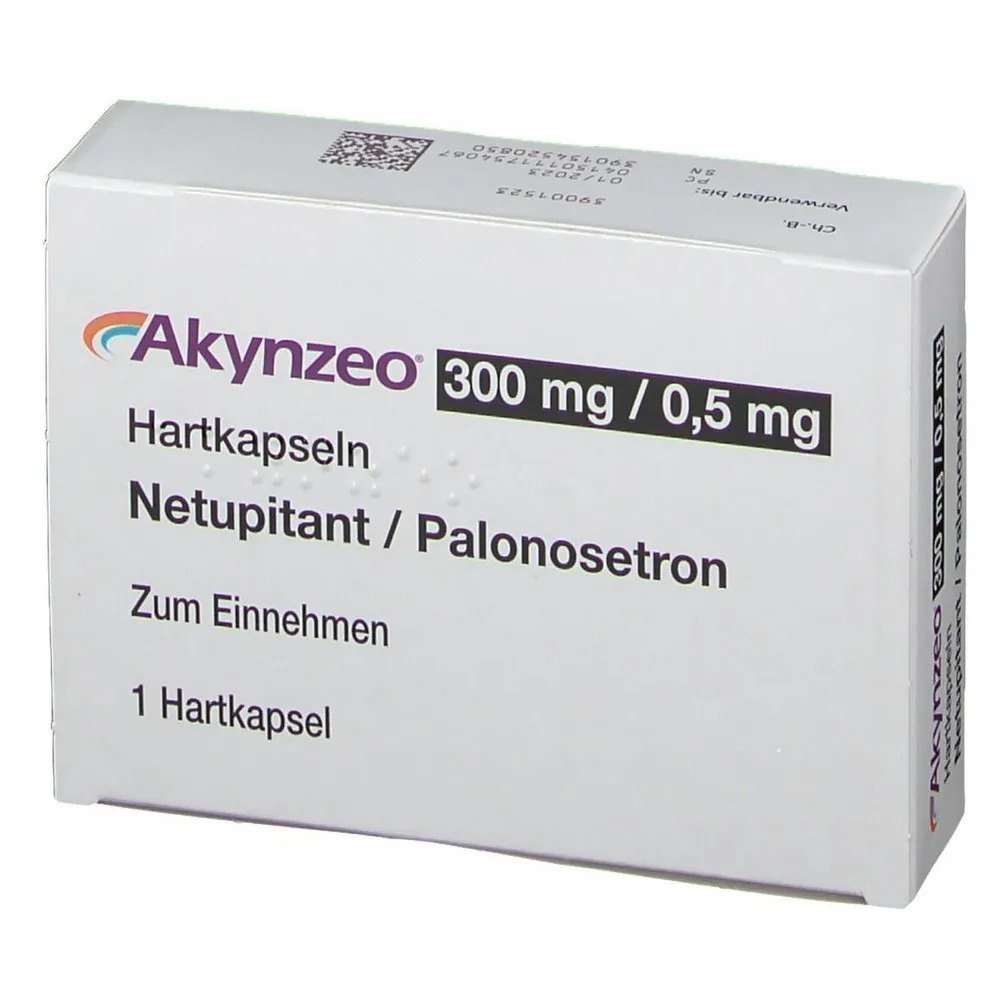 Akynzeo 300mg/0.5mg (Netupitant + Palonosetron) Capsule