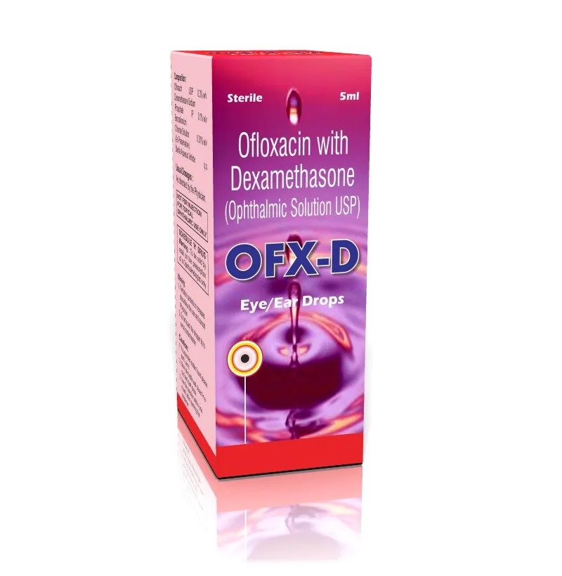 OFX-D (Ofloxacin with Dexamethhasone) Eye Drops