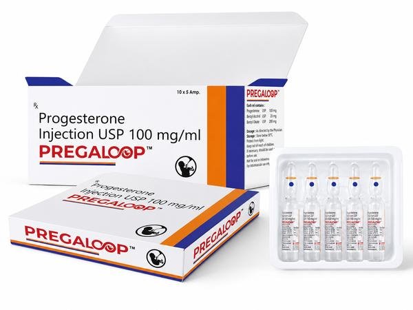 Pregaloop (Progesterone Injection IP 100mg/ml): Verified Pharmaceutical Exporter from India | Bulk Supplier for USA, UK, Australia, Thailand, Singapore & Jamaica