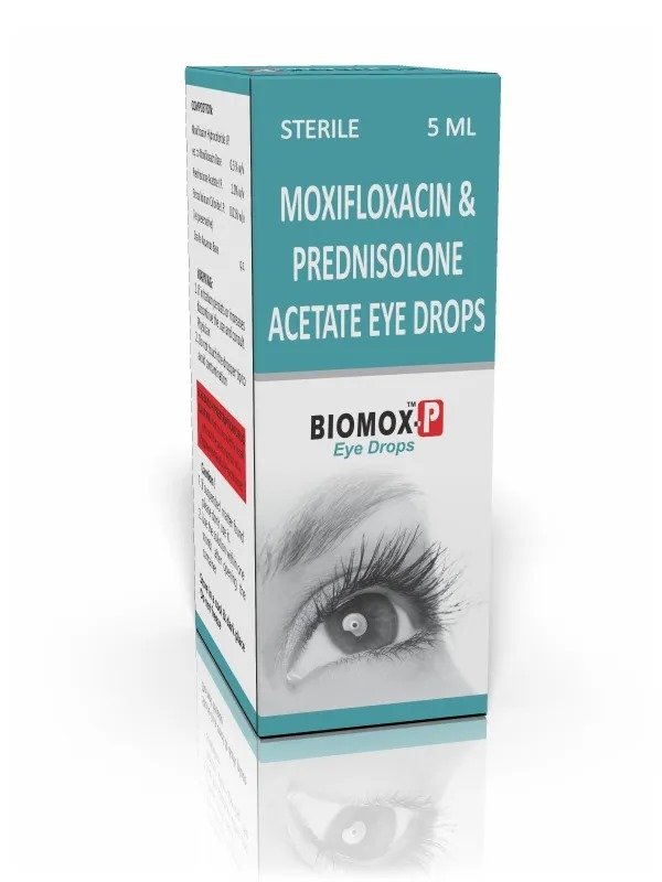 Biomox.p (Moxifloxacin & Prednisolone Eye) Drops