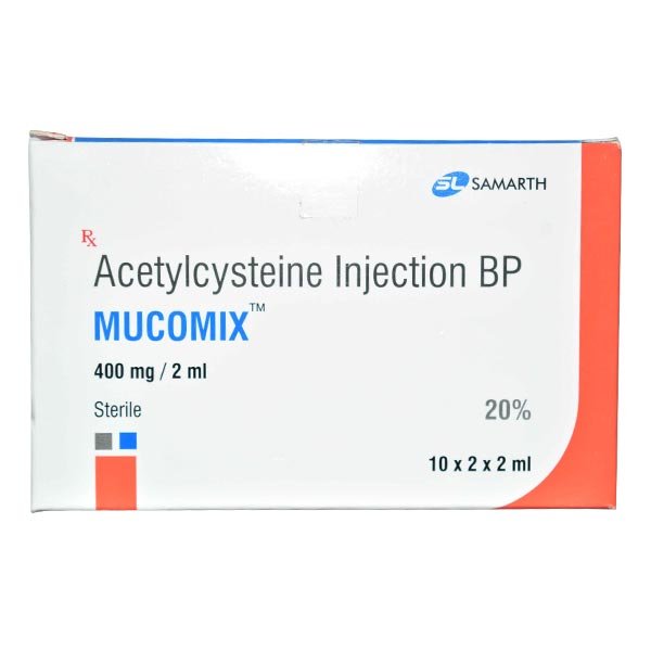 Mucomix 2ML (Acetylcysteine) Injection