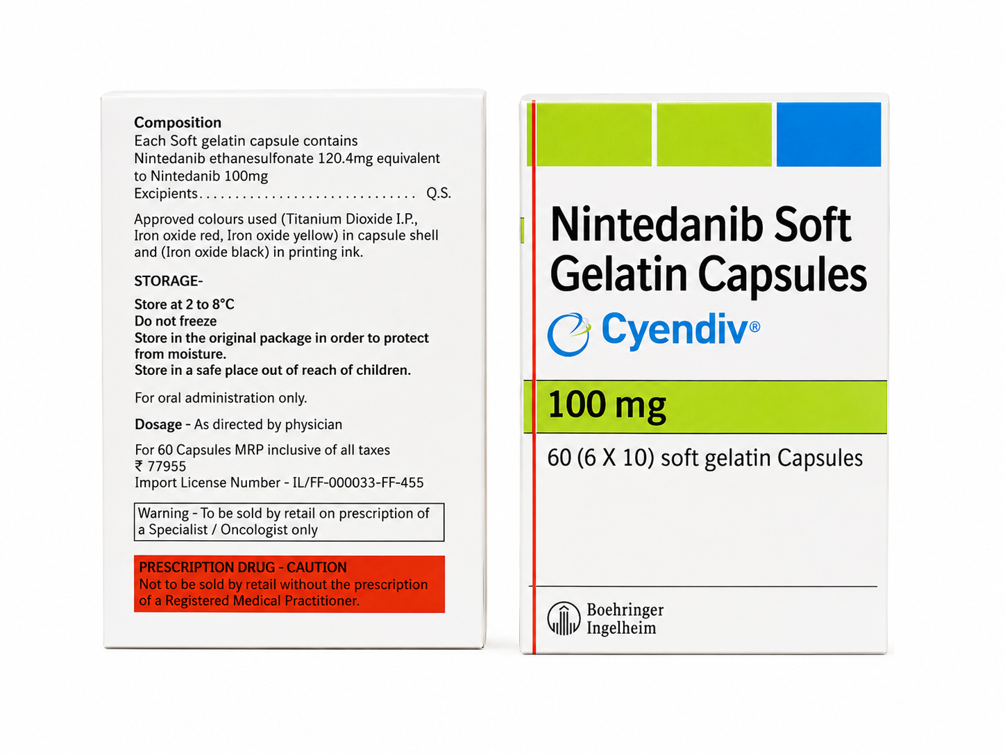 Cyendiv 100mg (Nintedanib) Capsule