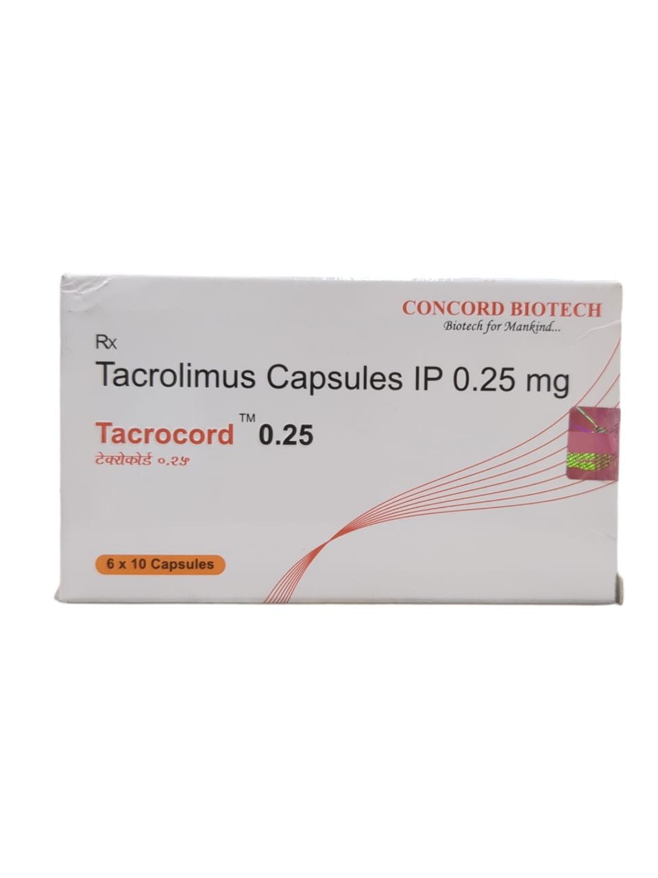 Tacrocord 0.25mg (Tacrolimus) Tablet