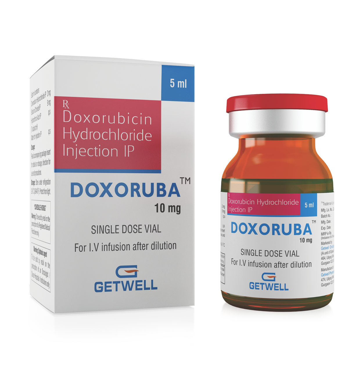 Doxoruba 10mg (Doxorubicin) Injection