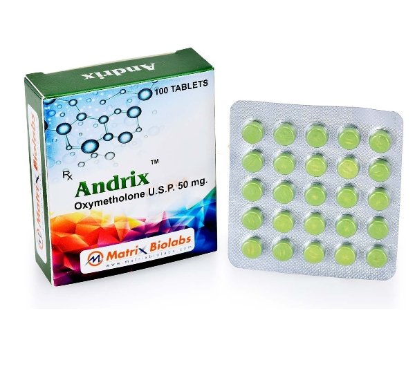 Andrix: (Oxymetholone U.S.P 50mg) Tablet