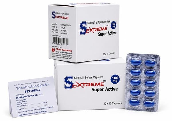 Sextreme Super Active Softgel (Sildenafil Citrate) | Global Bulk Supplier & B2B Exporter: USA, UK, Thailand, Australia, Singapore, Jamaica | Ernest Impex