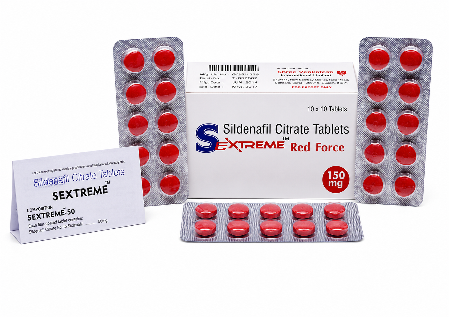 Sextreme Red Force (Sildenafil Citrate 150mg) | Global Bulk Supplier & B2B Exporter: USA, UK, Thailand, Australia, Singapore, Jamaica | Ernest Impex