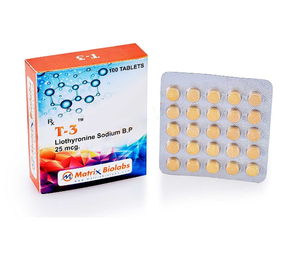 T – 3: (Liothyronine Sodium B.P 25 mcg) Tablet