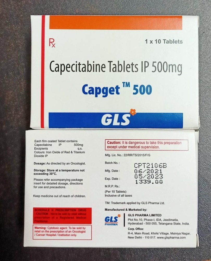 Capget 500mg (Capecitabine) Tablet