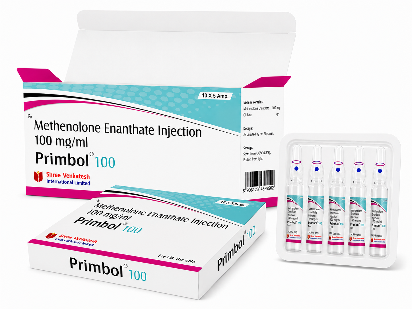 Methenolone Enanthate 100mg Injection Exporter from India to USA, UK, Australia, Singapore, Thailand, and Jamaica | Premium Pharmaceutical Anabolic Agent Supplier | Ernest Impex Global Medicine