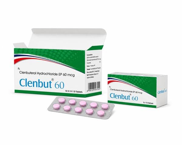 Clenbuterol Hydrochloride 60mcg Tablets Exporter from India to USA, UK, Australia, Singapore, Thailand, and Jamaica | Premium Pharmaceutical Research Grade Supplier | Ernest Impex Global Medicine Logistics