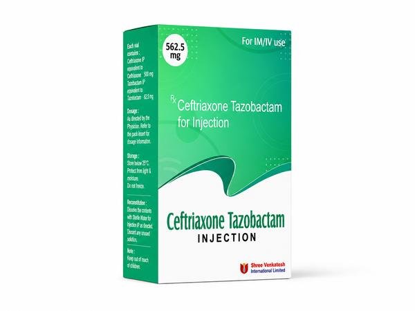Ceftriaxone & Tazobactam 562.5mg Injection Exporter from India to USA, UK, Australia, Singapore, Thailand, and Jamaica | Premium Antibiotic Combination Supplier | Ernest Impex Global Medicine Logistics