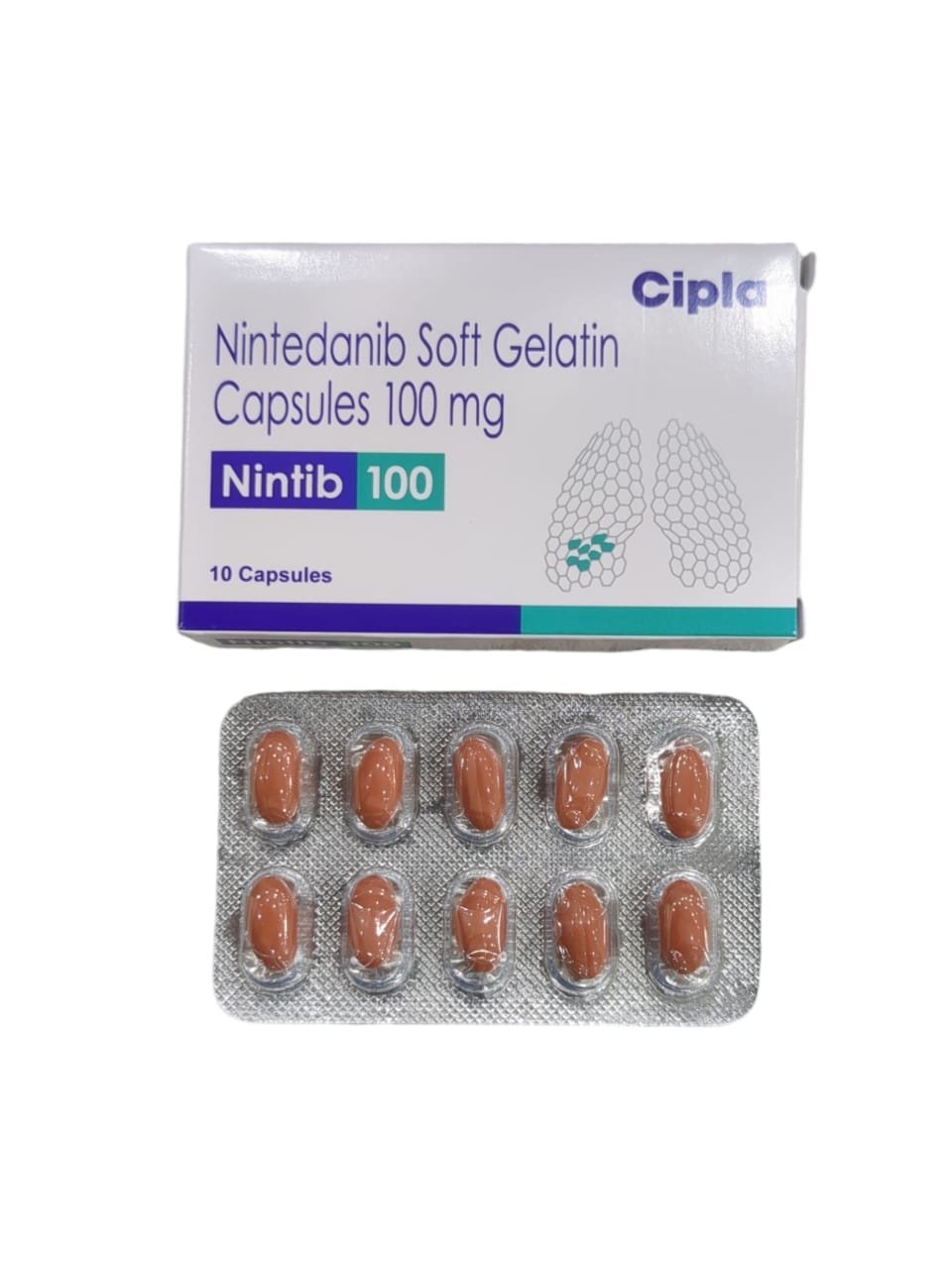 Nintib 100mg (Nintedanib) Capsule