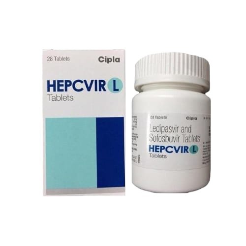 Hepatitis Medicine Hepcvir L (Ledipasvir + Sofosbuvir) Tablet