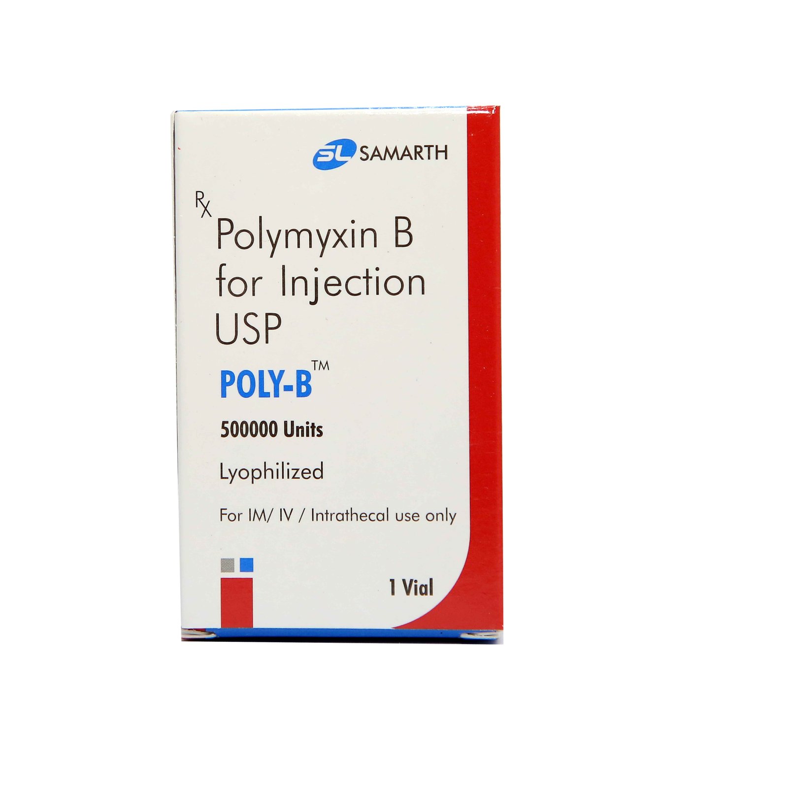 Poly B 500000 IU (Polymyxin B) Injection
