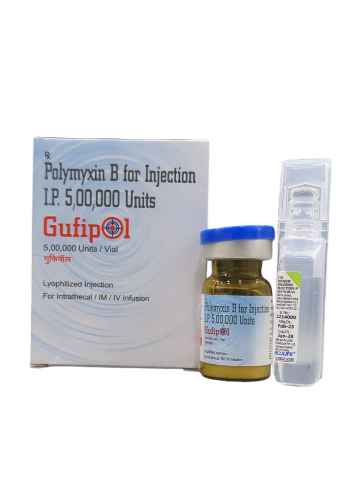 Gufipol 5,00,000Unit (Polymyxin B) Injection
