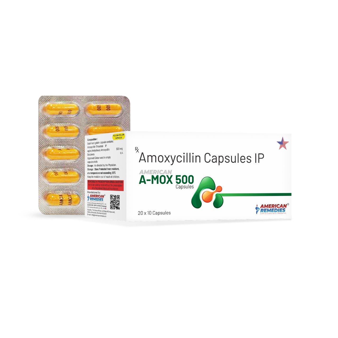 A-MOX 500 ( Amoxycillin 500 mg Tab )
