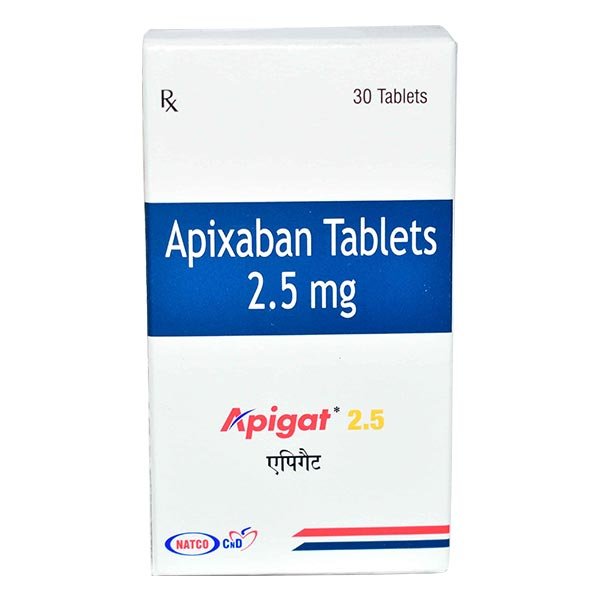 Apiget 2.5mg (Apixaban) Tablet