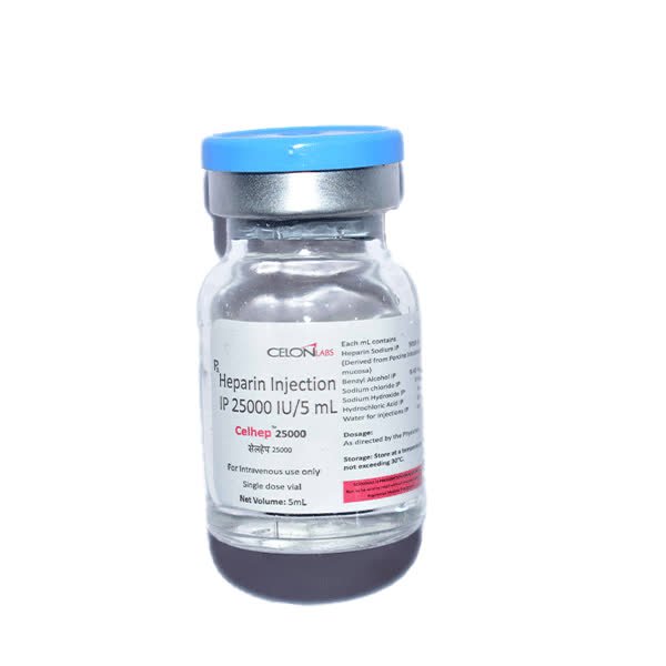 Celhep 25000IU (Heparin ) Injection