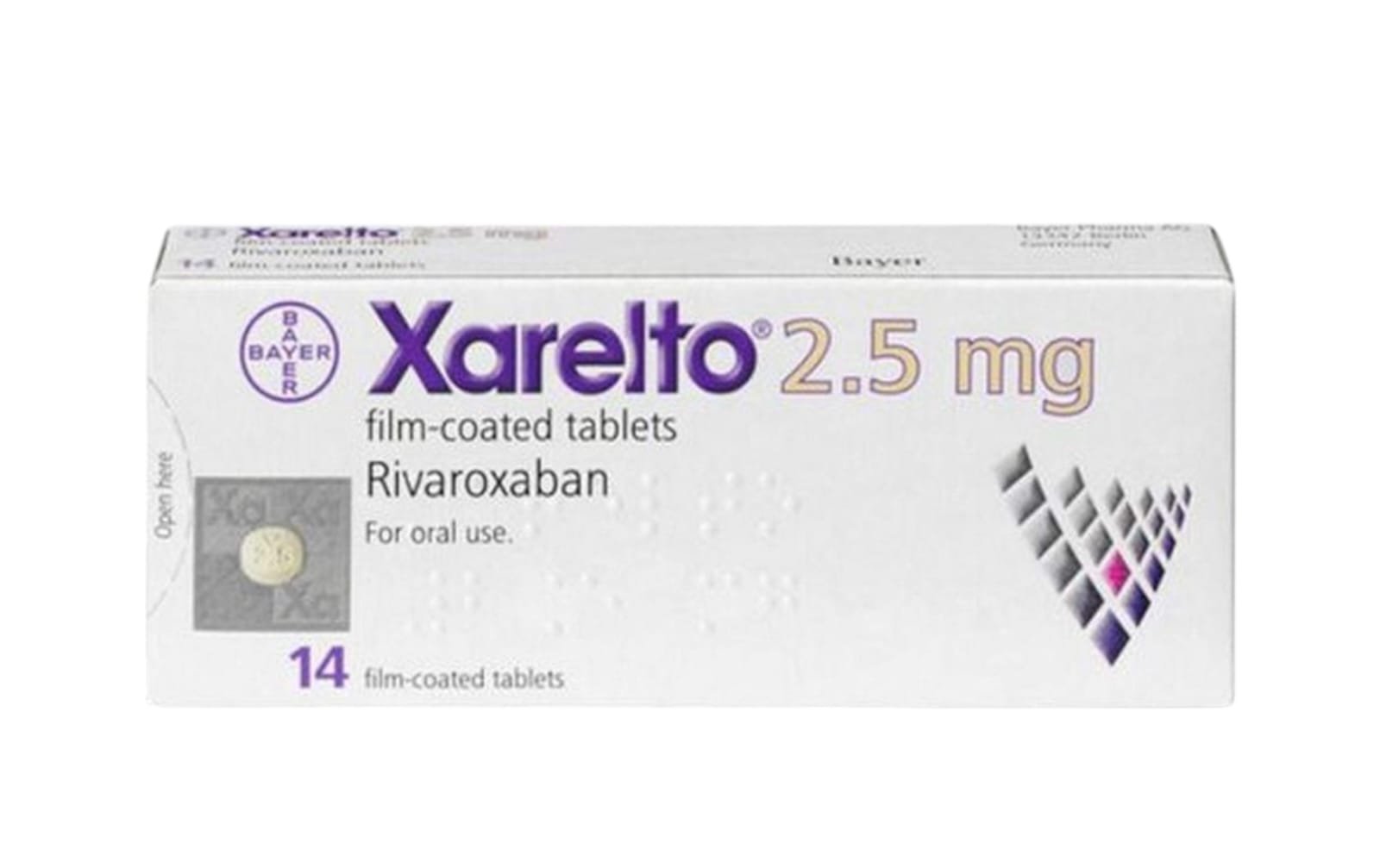 Xarelto 2.5mg (Rivaroxaban) Tablet