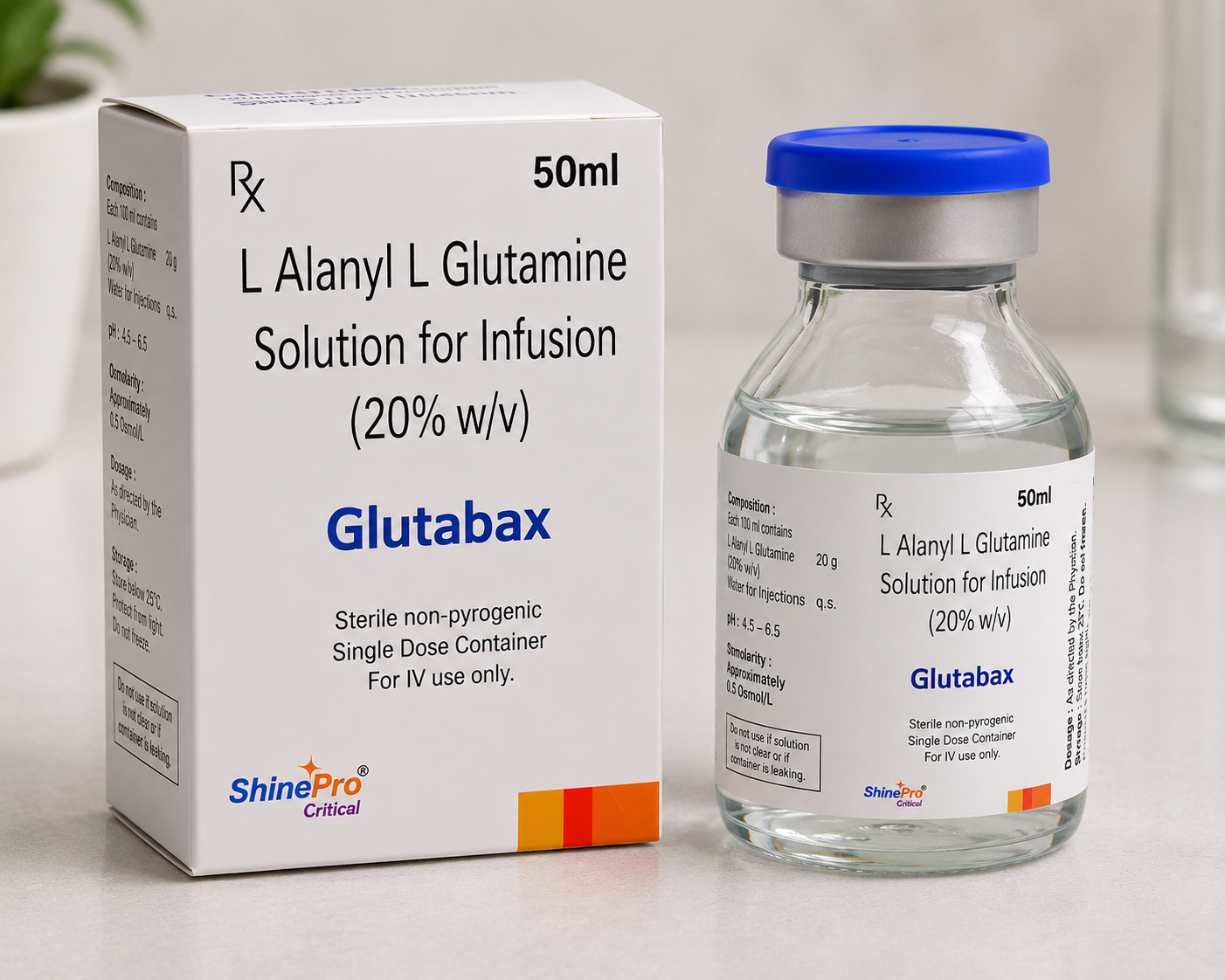 Glutabax 20% Injection (L-Glutathione) – Global Pharmaceutical Export and Dropshipper by Ernest Impex