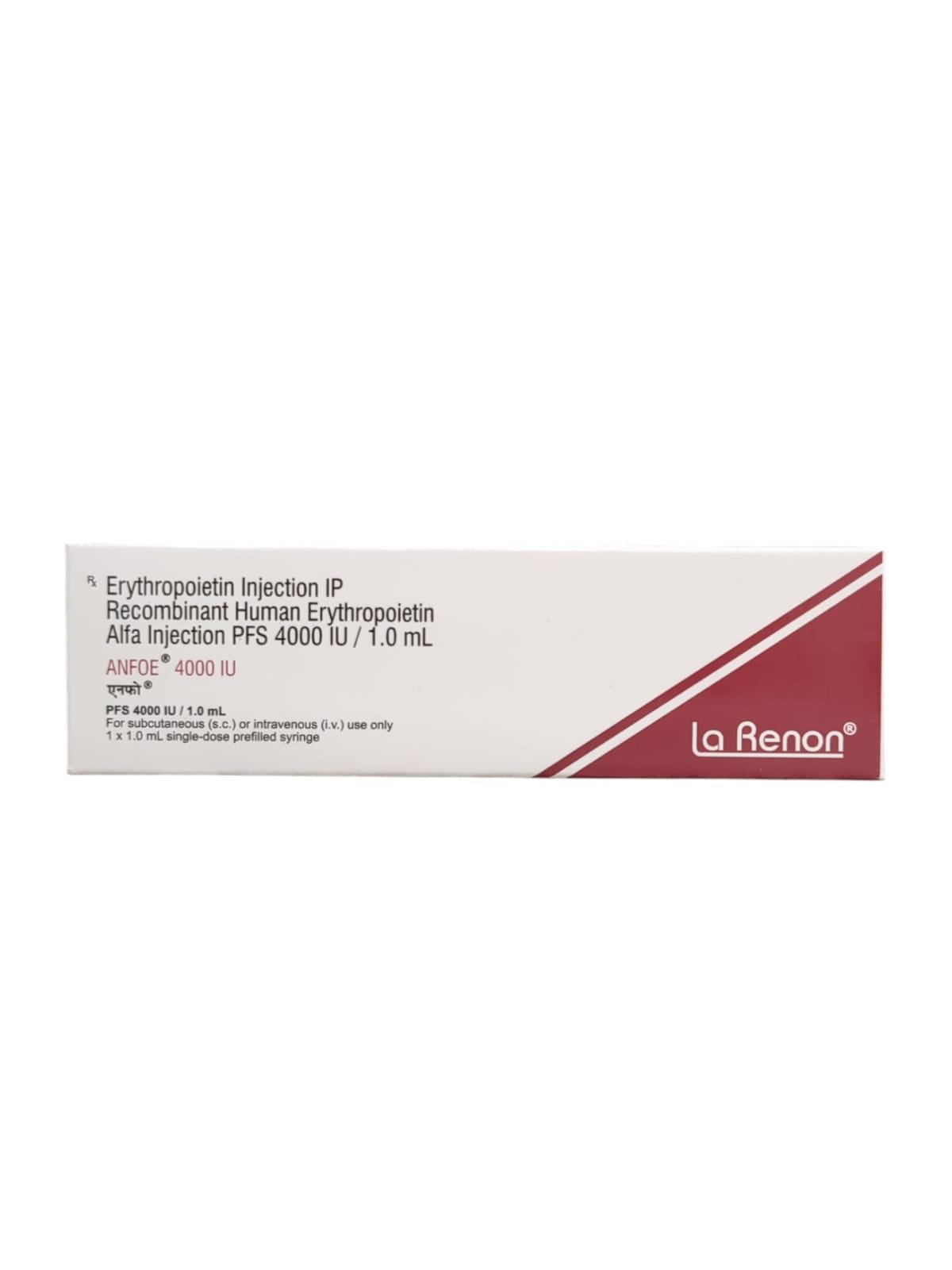 Anfoe 4000IU (Recombinant Human Erythropoietin Alfa) Injection