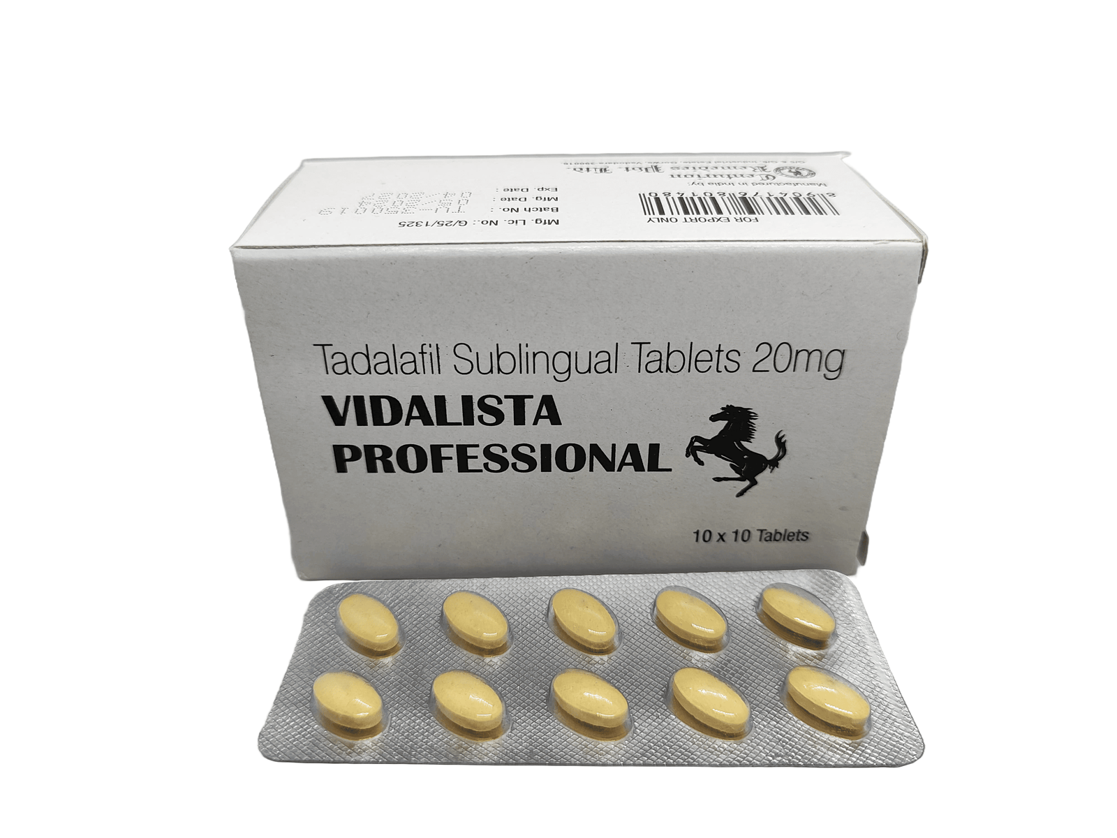 Vidalista Professional (Tadalafil Sublingual 20mg) Tablet