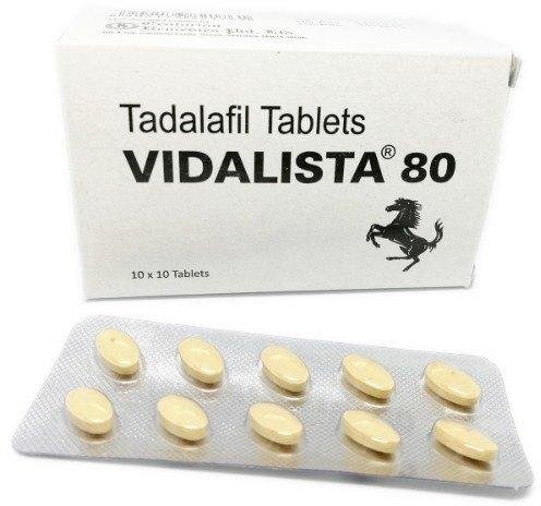 Vidalista 80mg (Tadalafil 80mg) Tablet