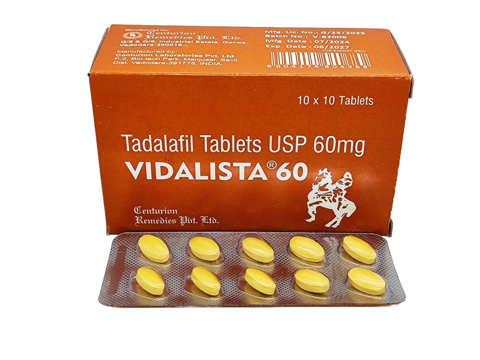 Vidalista 60mg (Tadalafil 60mg) Tablet