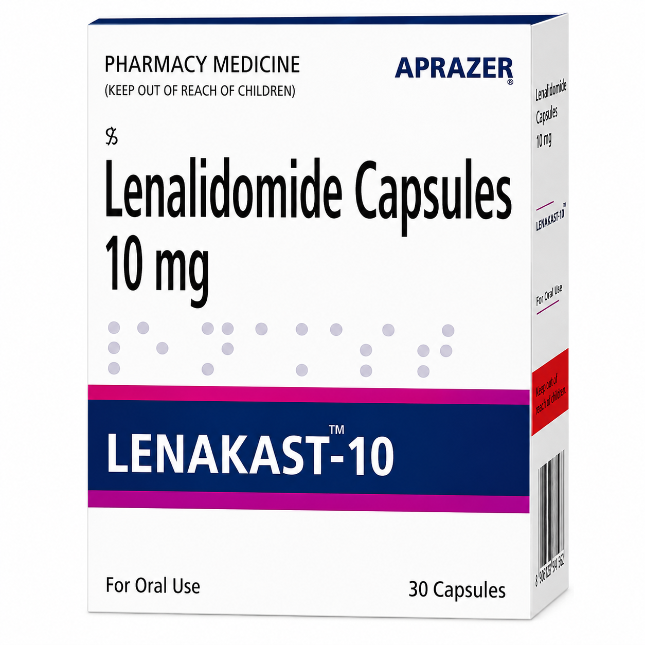 Lenakast 10mg Capsule Exporter from India | Bulk Lenalidomide Supply to Washington, London, Bangkok, Canberra, Singapore, & Kingston | Ernest Impex
