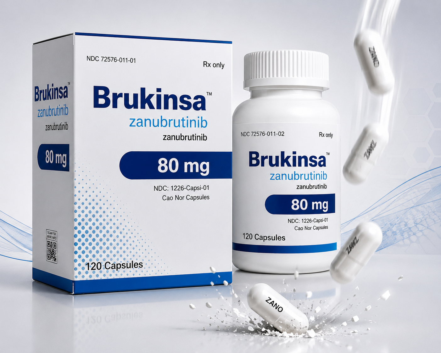 Brukinsa 80 mg Capsule Exporter from India: Supply to USA, UK, Australia, Thailand, Singapore & Jamaica | Ernest Impex
